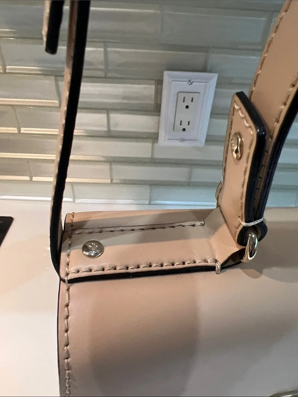 kate spade Blush Beige Structured Shoulder Bag. New with store tag!! Never worn